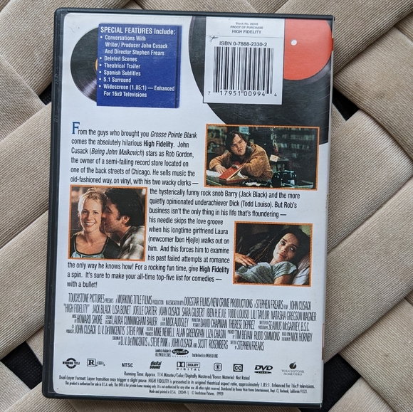 🍿 High Fidelity DVD with John Cusack - Picture 4 of 4